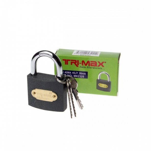 TRI-MAX ASMA KİLİT 50 MM GRİ MK2325 ürün görseli 1