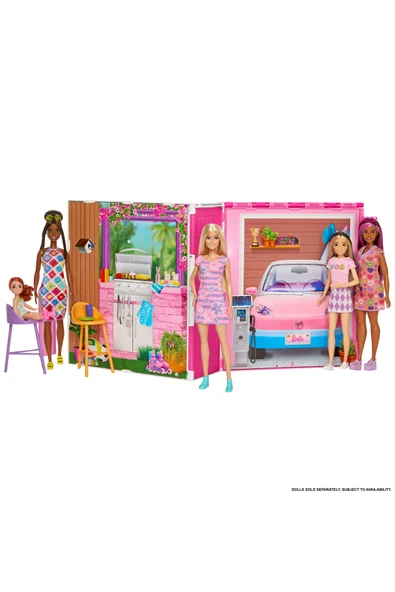 Barbie ®'nin Yeni Portatif Evi 2024 (Bebek Dahil) | HRJ77 ürün görseli 1