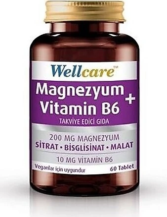 Wellcare Magnezyum + Vitamin B6 60 Tablet ürün görseli 1