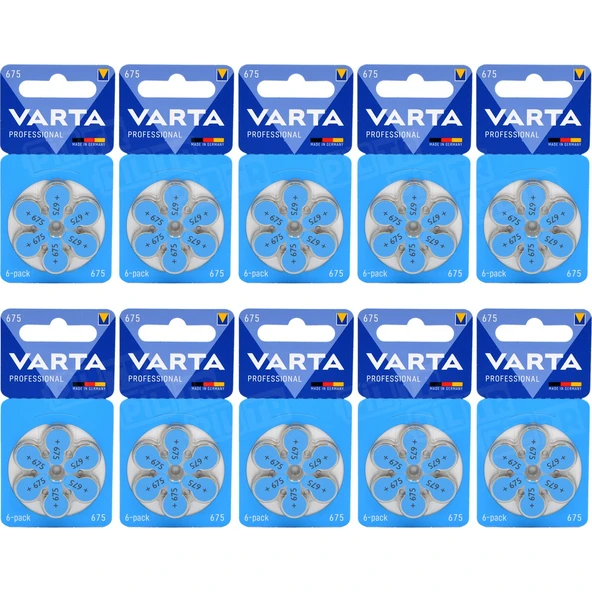 Varta 675 Numara Işitme Cihaz Pili 6X10 (60 Adet) ürün görseli 1
