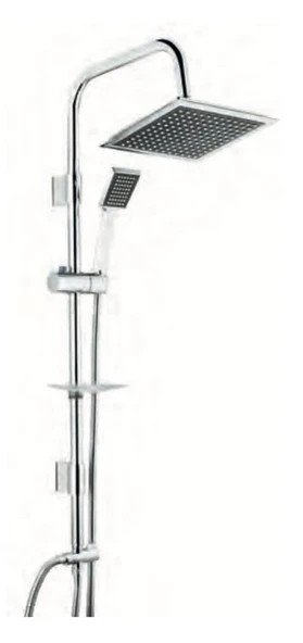Tema Rain Quadro Sürgülü Banyo Duş Takımı Seti Paslanmaz Boru ürün görseli 1