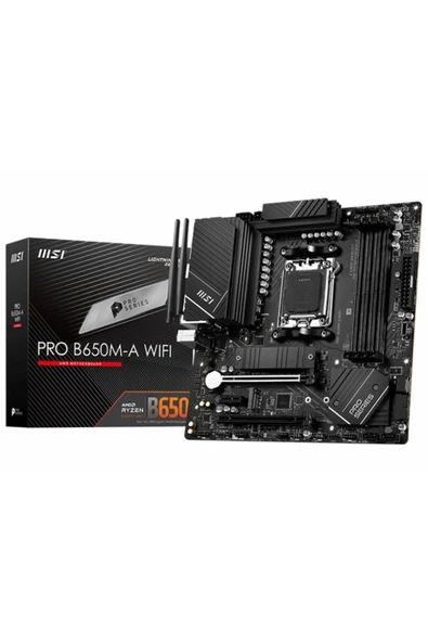 PRO B650M-A WIFI AM5 DDR5 6400(OC)MHz mATX Gaming Anakart ürün görseli 1