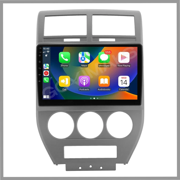 JEEP COMPASS 2007-2009 UYUMLU 2 GB RAM 32 GB HAFIZA ANDROID MULTIMEDIA TEYP ürün görseli 1