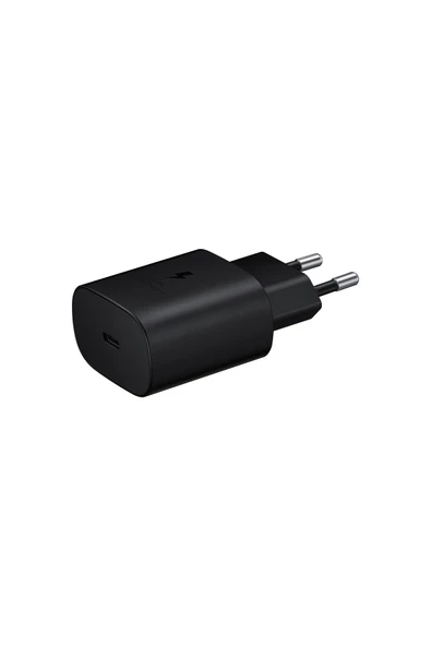 Samsung Galaxy (a53-a73-s21-s22-m33) Type-c Fast Şarj Adaptörü 25w Siyah ( Türkiye Garantili) ürün görseli 1