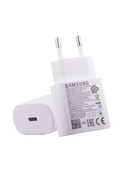 Samsung Galaxy Type-c Girişli Fast-hızlı Şarj Adaptörü 25w-25walt (BEYAZ) ( Zb Gsm ) ürün görseli 1