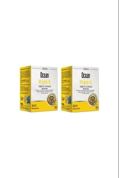 Ocean Vitamin D3 1000 Iu Damla 50 Ml 2 Adet ürün görseli 1
