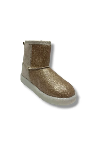 Arzen Bebe 620F-26 Süet Simli Deri İçi Kürklü Anatomik Kız Çocuk Bot 31-36 ürün görseli 1