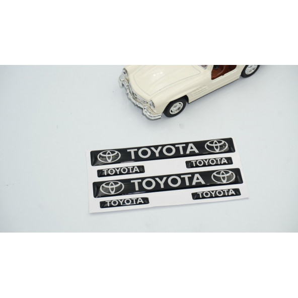 Toyato Logo Damla Silikon Grup Sticker - Resim 2