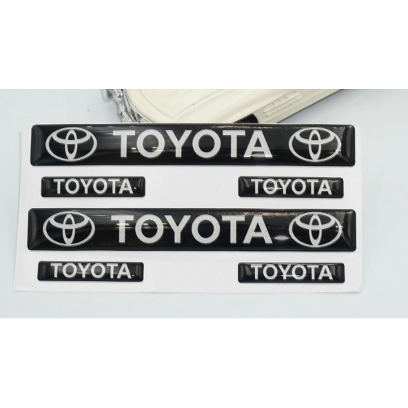 Toyato Logo Damla Silikon Grup Sticker - Resim 3