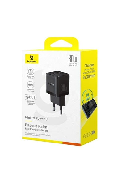 Palm Hızlı Şarj 30W Eu Siyah - Resim 5
