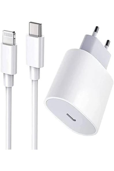 neymisbu Iphone 20w 12/12 Pro Max  Uyumlu Hızlı Şarj Aleti Seti 20w Adaptör Usb-c Kablo Yeni Nesil Şarj ürün görseli 1