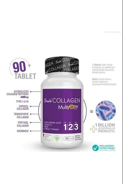 Suda Collagen Multiform 90 Tablet 3 Adet - Resim 2