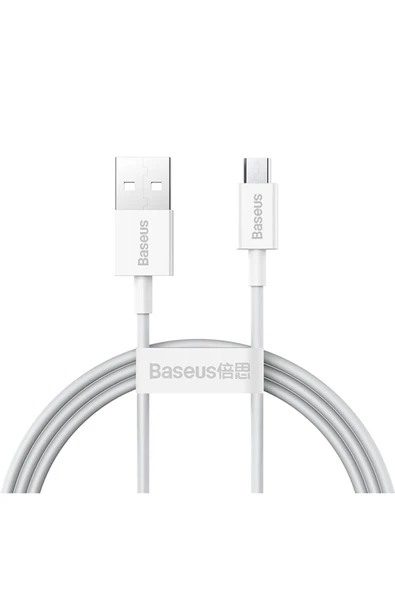 Superior Series Usb To Mikro Hızlı Şarj Ve Data Kablosu 2a 1m Beyaz ürün görseli 1