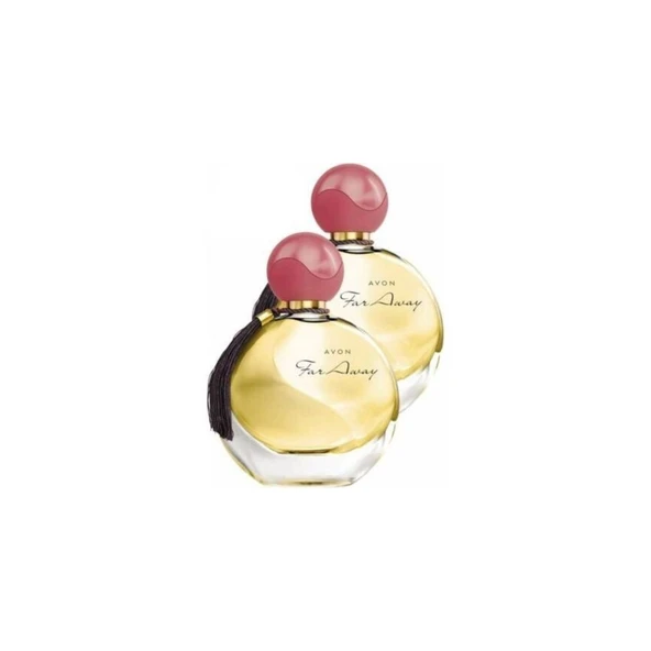 AVON FAR AWAY KADIN  PARFUM  50 ML İKİLİ SET GÖRSELDE YER ALAN ESKİ ŞİŞE TASARIM GÖNDERİM YAPILACAKTIR ürün görseli 1