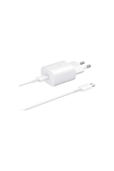 Samsung Sm-a536e A53 Ep-ta800n Typec 25w Kablolu Hızlı Şarj Adaptörü Beyaz ürün görseli 1