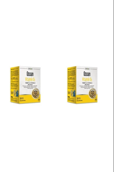 Ocean Vitamin D3 1000 Iu Damla 50 Ml 2 Adet ürün görseli 1