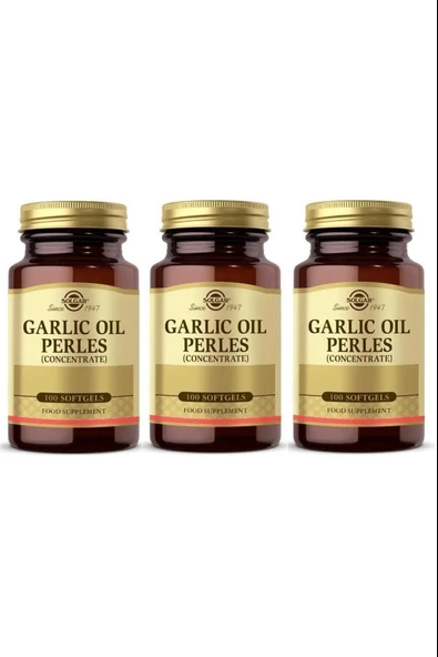Solgar Garlic Oil 100 Kapsül 3 Adet ürün görseli 1