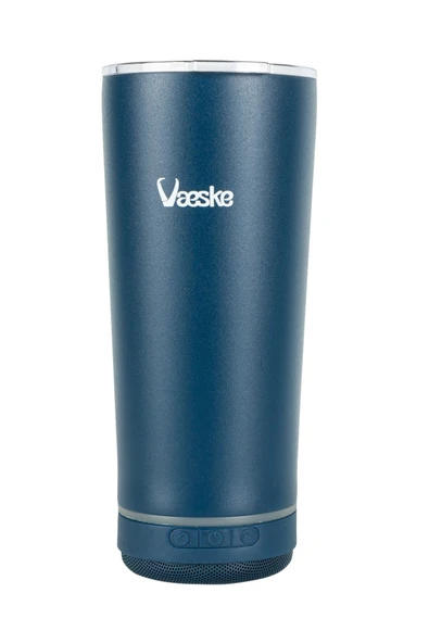 VAESKE BLUETOOTH HOPARLÖRLÜ 500ML PASLANMAZ ÇELİK TERMOS MAVİ ürün görseli 1