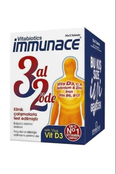 Immunace 30 Tablet 3 Adet ürün görseli 1