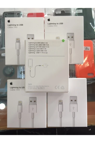 Apple (ıphone Ipad Ipod Uyumlu Usb-lightning Şarj Kablosu) 1mt - Resim 4