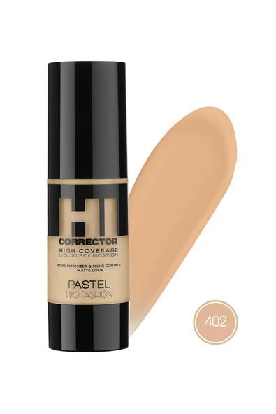 Pastel High Coverage Liquid Foundation - Likit Fondöten 404 - Resim 2