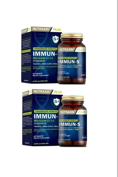 Nutraxin Immun-S 60 Tablet 2 Adet ürün görseli 1