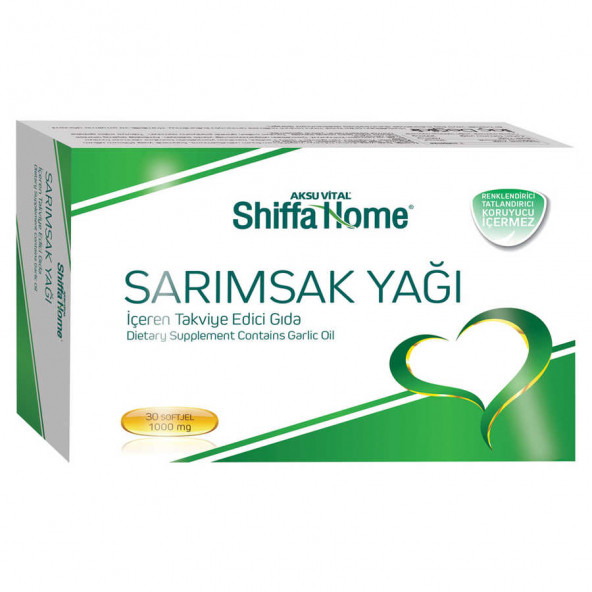 Shiffa home Garlic Oil 30 Softgel 1000 mg ürün görseli 1