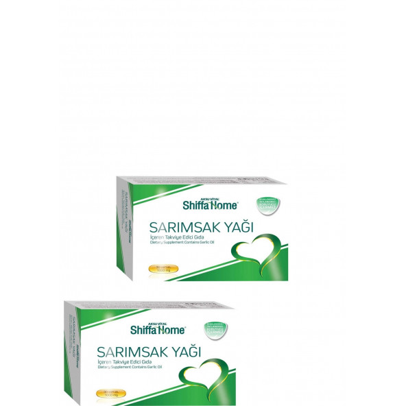 Shiffa home Garlic Oil 30 Softgel 1000 mg x 2 pieces ürün görseli 1