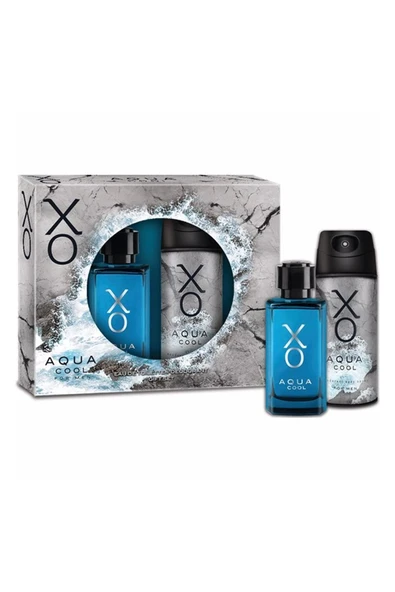 Xo Aqua Cool Edt 100 ml Erkek Parfüm Deodorant 125 ml Seti ürün görseli 1