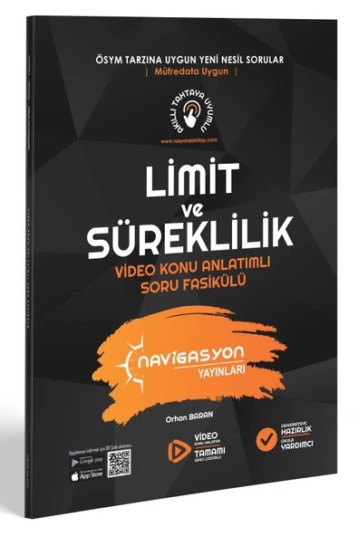 Limit Ve Süreklilik Video Konu Anlatımlı Soru Fasikülü ürün görseli 1
