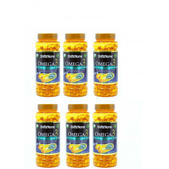 Shiffa home Omega-3 1000 mg 200 Softgel x 6 adet ürün görseli 1