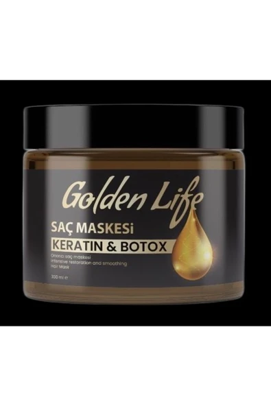GOLDEN LİFE Keratin Ve Botoks Etkili Saç Maskesi (300 Ml) ürün görseli 1