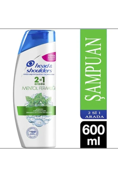 Head&shouders Mentol Ferahlığı 2'si 1 Arada Şampuan 600 ml ürün görseli 1