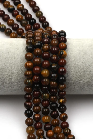 Pietersite Doğal Taş Dizi 8 mm Küre Kesim ürün görseli 1