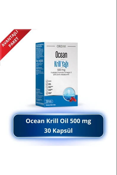 Ocean Krill Oil 500 Mg 30 Kapsül ürün görseli 1