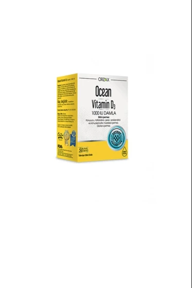 Ocean Vitamin D3 1000 Iu Damla 50 Ml ürün görseli 1