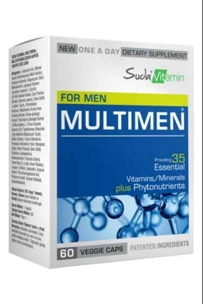 Suda Vitamin Multimen Multivitamin 60 Kapsül ürün görseli 1