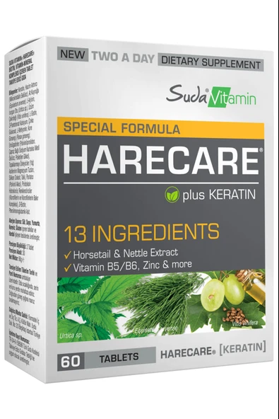 Suda Vitamin Harecare 60 Tablet ürün görseli 1