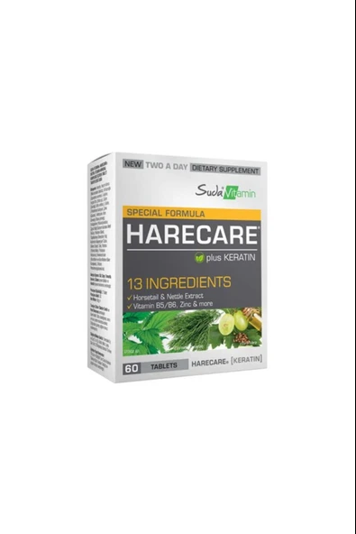 Suda Vitamin Harecare 60 Tablet - Resim 3