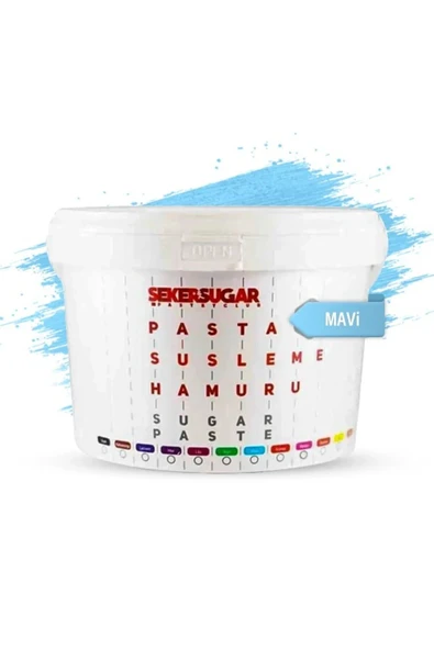 ŞEKER HAMURU 2,5 KG MAVİ ürün görseli 1