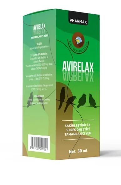 Pharmax Avirelax Kuş Sakinleştirici ve Stres Önleyici 30 ML ürün görseli 1