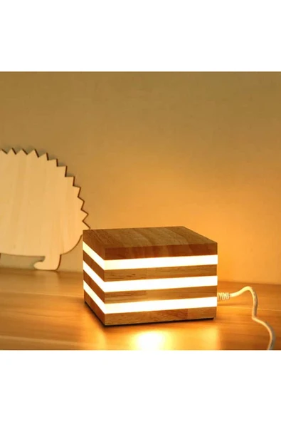 SimaAvize Japanese Solid Wood Masa / Gece Lambası ürün görseli 1