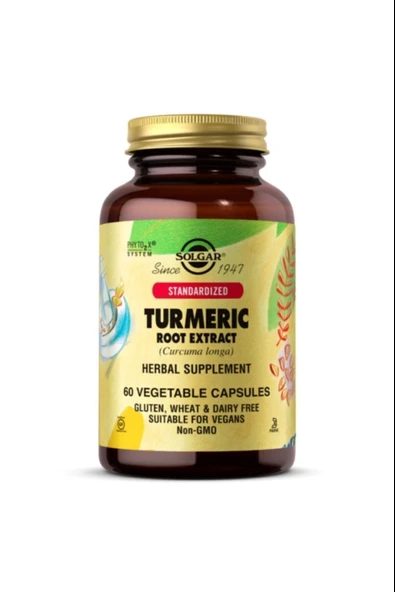 Solgar Turmeric Root Extract 60 Kapsül ürün görseli 1
