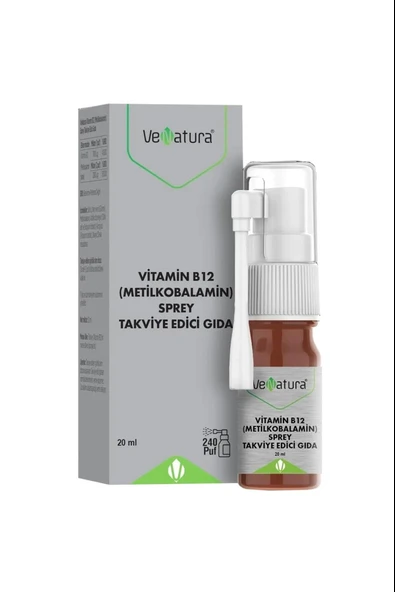 VeNatura Vitamin B12 (metilkobalamin) Sprey 20 Ml ürün görseli 1