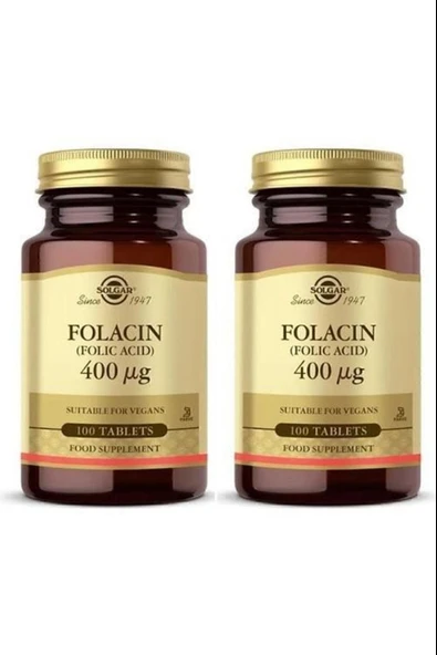 Solgar Folacin 400 mcg 100 Tablet 2 Adet ürün görseli 1