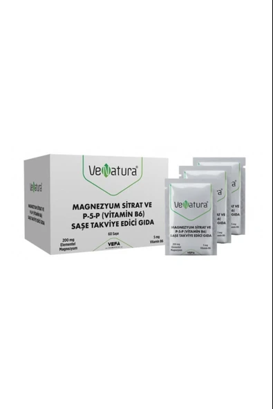 Venatura Magnezyum Sitrat Ve P-5-P (Vitamin B6) 60 Saşe ürün görseli 1