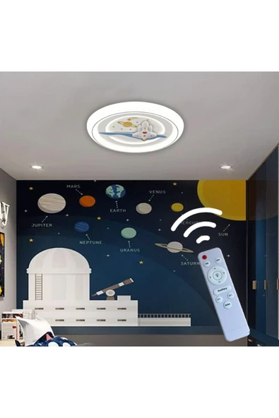 SimaAvize 3 Renk Kumandalı Led Çocuk Odası Avizesi ürün görseli 1