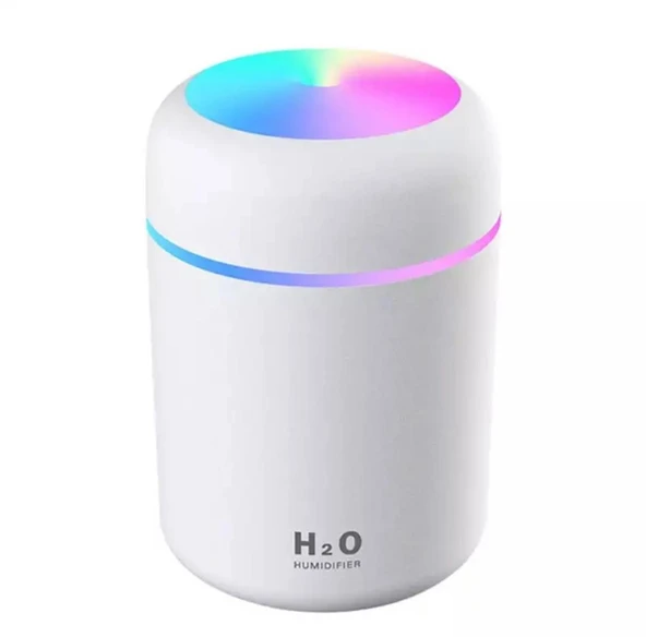 Led Işıklı 3'ü 1 Arada Ultrasonik Hava Nemlendirici ve Aroma Difüzörü (300ml kapasiteli) ürün görseli 1