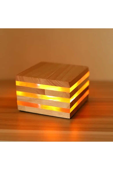 SimaAvize Japanese Solid Wood Masa / Gece Lambası - Resim 2