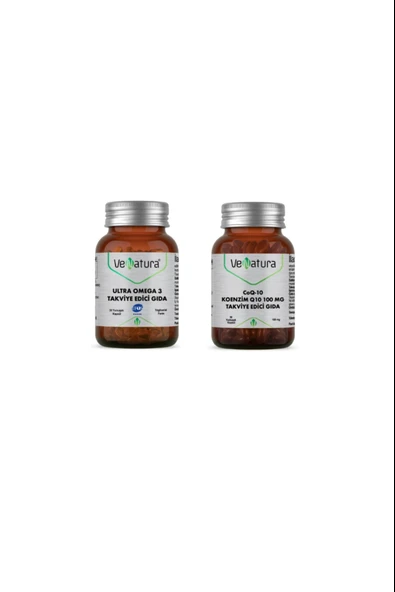 Venatura Ultra Omega3 30 Kapsül + Venatura Koenzim Q10 100 mg 30 Kapsül ürün görseli 1